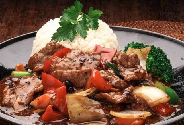 Beef / Chicken in Black Bean Sauce with rice 豆豉饭